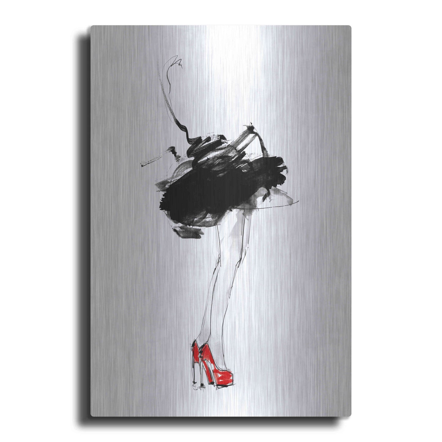 Luxe Metal Art 'Red Shoes' by Lotta Larsdotter, Metal Wall Art