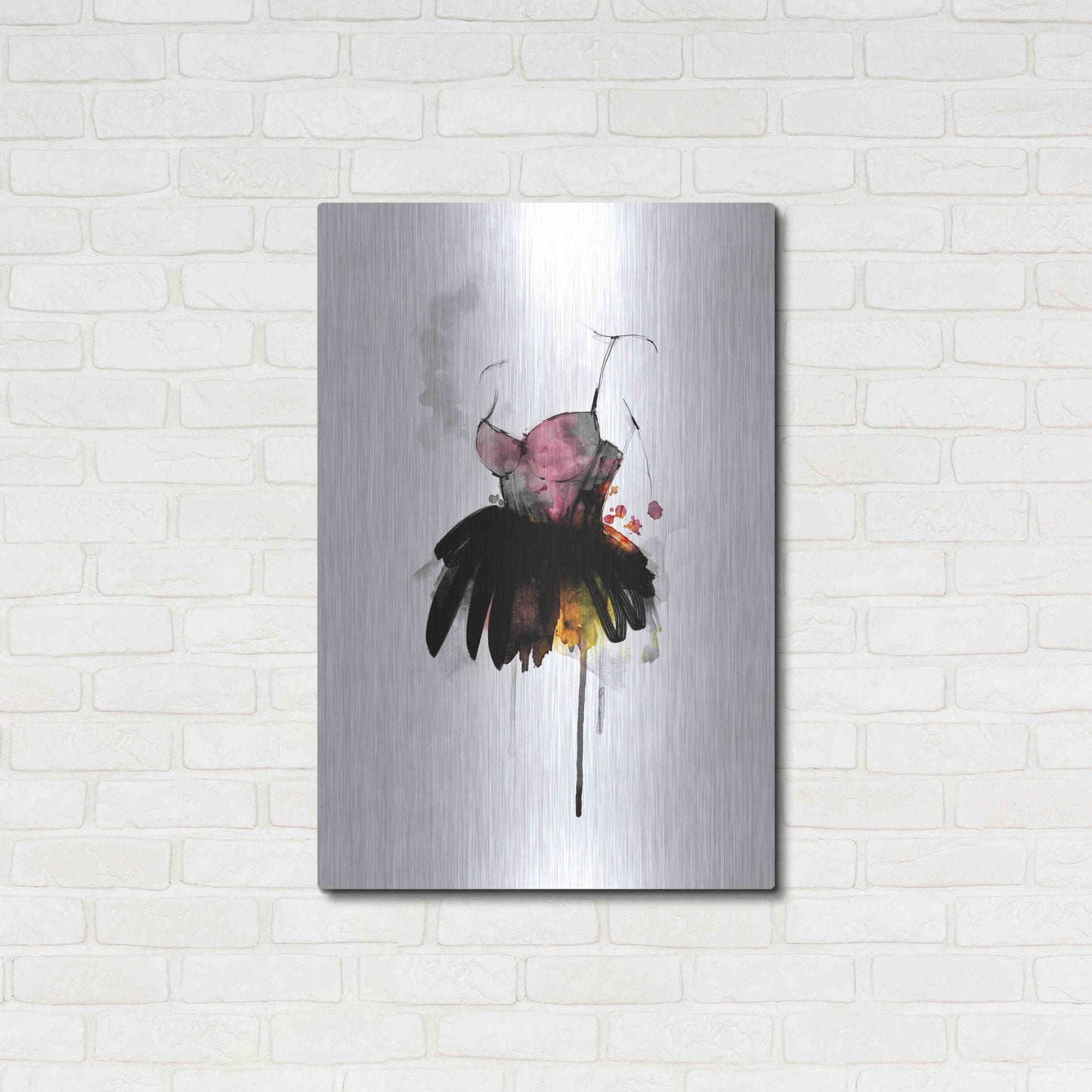 Luxe Metal Art 'The Dress' by Lotta Larsdotter, Metal Wall Art,24x36