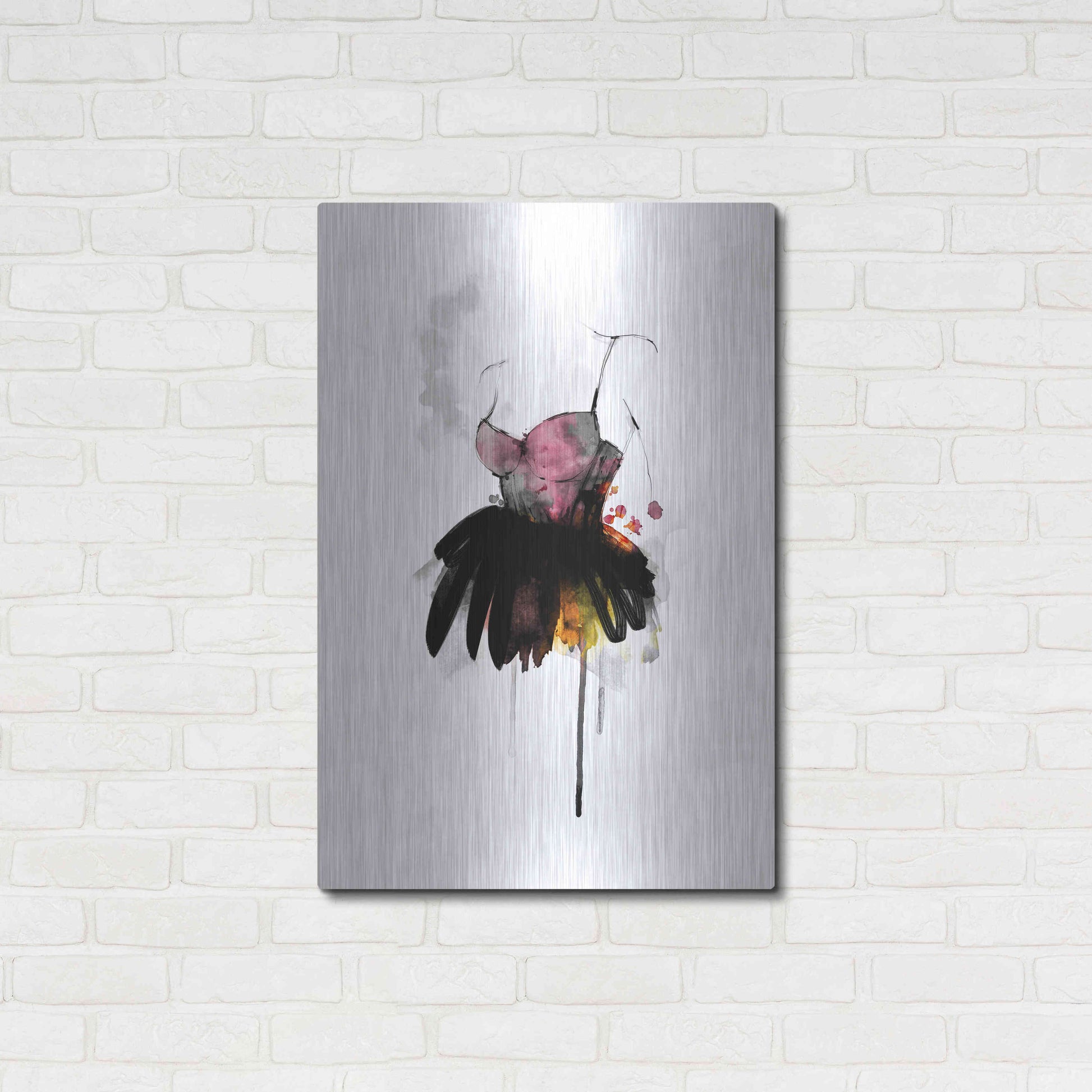 Luxe Metal Art 'The Dress' by Lotta Larsdotter, Metal Wall Art,24x36