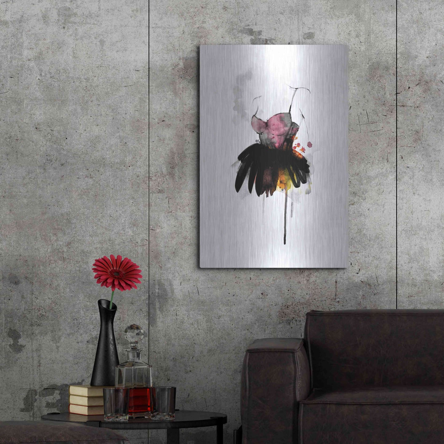 Luxe Metal Art 'The Dress' by Lotta Larsdotter, Metal Wall Art,24x36