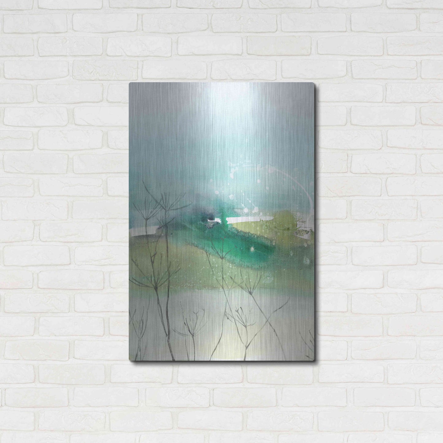 Luxe Metal Art 'See Through' by Tara Leaver, Metal Wall Art,24x36