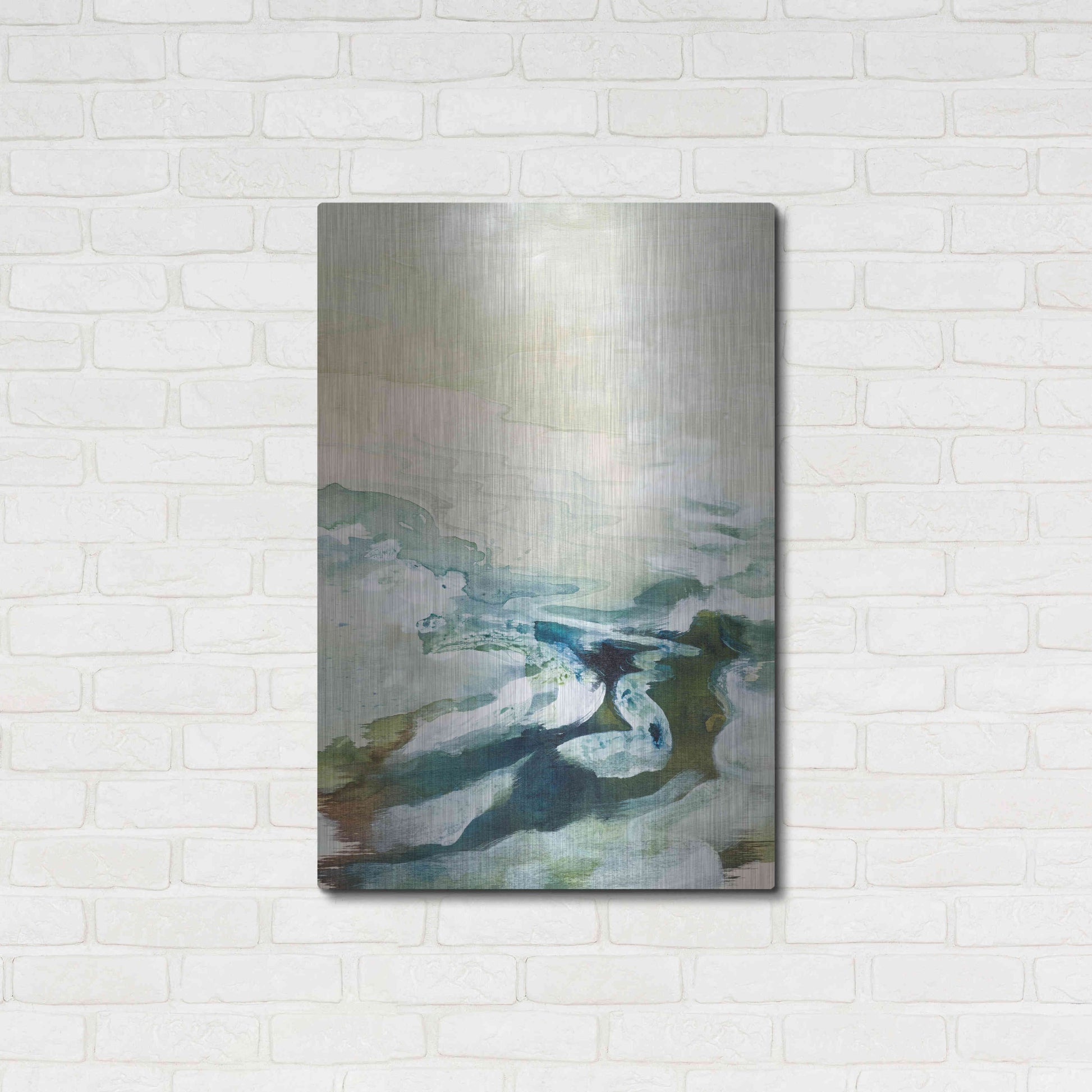 Luxe Metal Art 'The Sound The Sea Makes' by Tara Leaver, Metal Wall Art,24x36