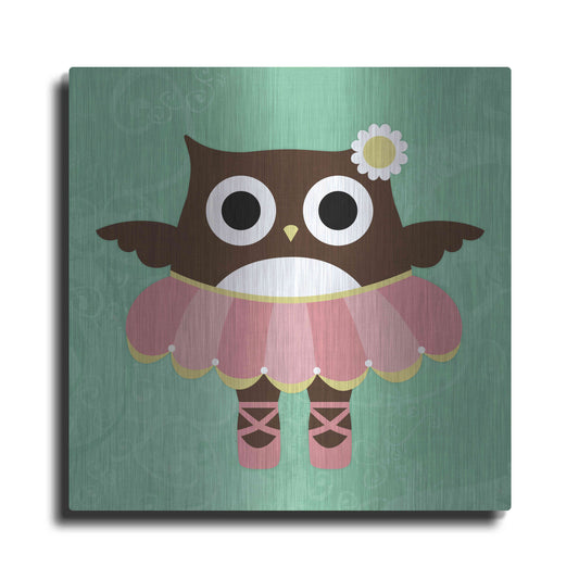 Luxe Metal Art 'Ballerina Owl' by Nancy Lee, Metal Wall Art