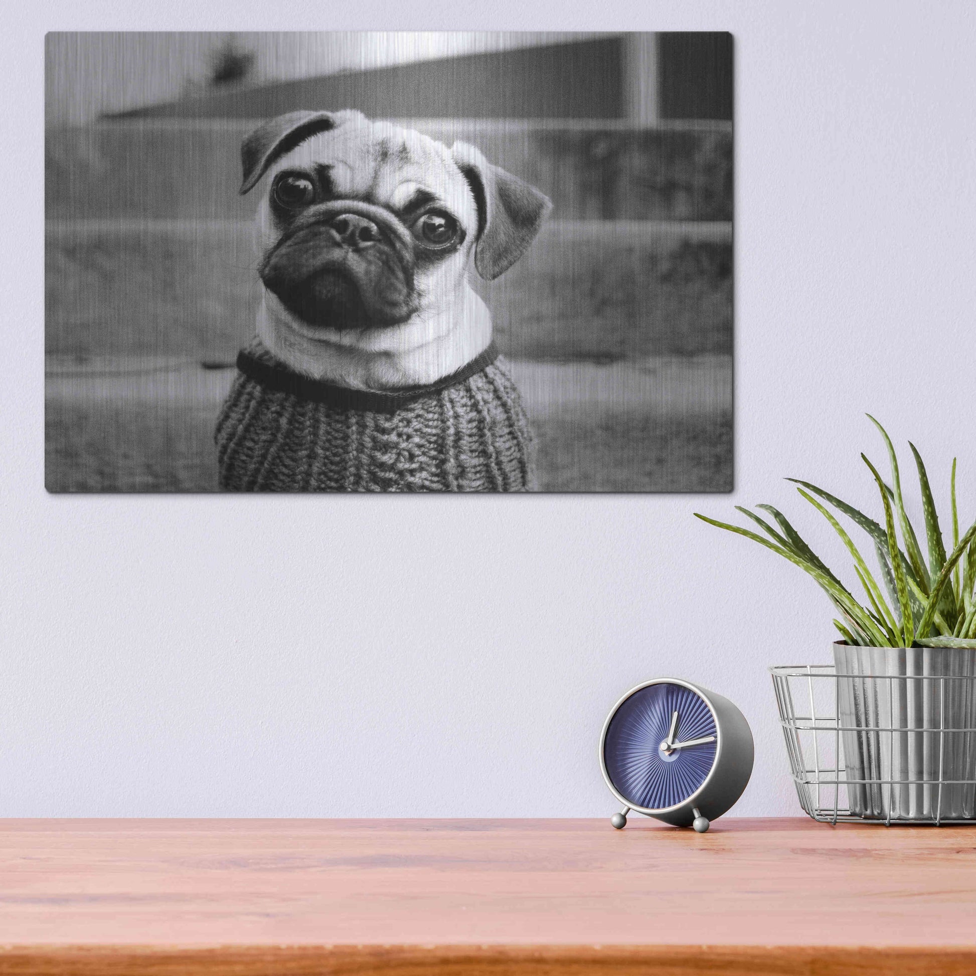 Luxe Metal Art 'Cleo' by Kim Levin, Metal Wall Art,16x12