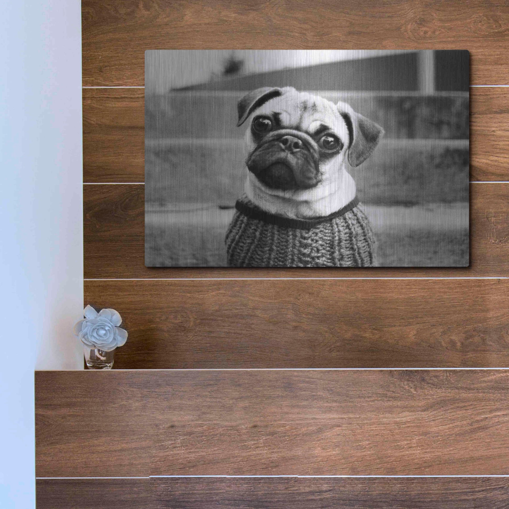 Luxe Metal Art 'Cleo' by Kim Levin, Metal Wall Art,16x12