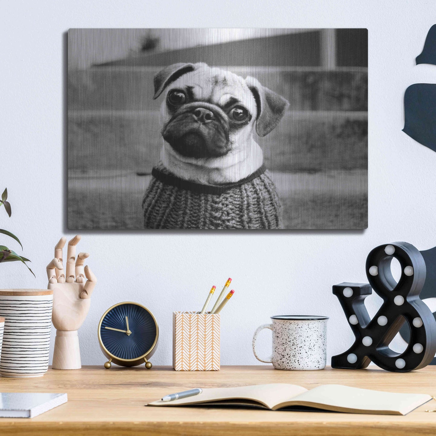 Luxe Metal Art 'Cleo' by Kim Levin, Metal Wall Art,16x12