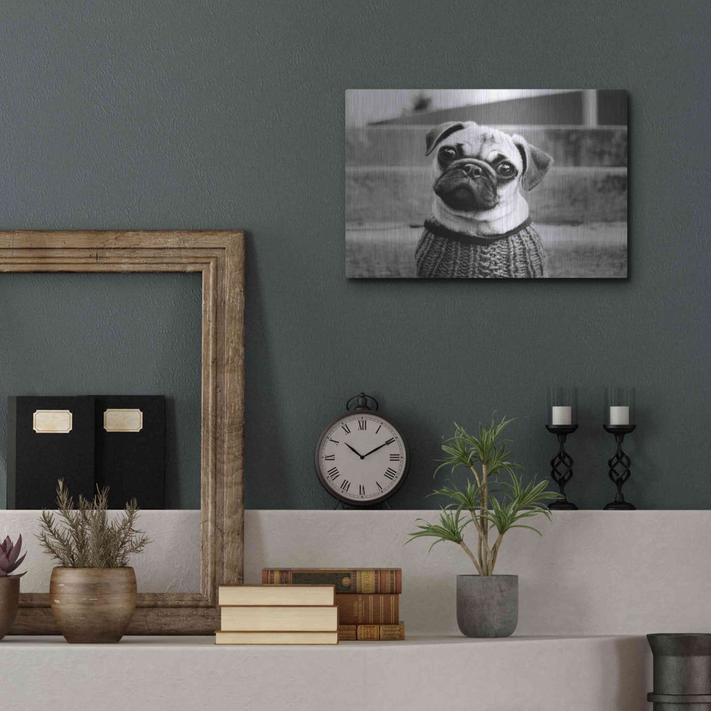 Luxe Metal Art 'Cleo' by Kim Levin, Metal Wall Art,16x12