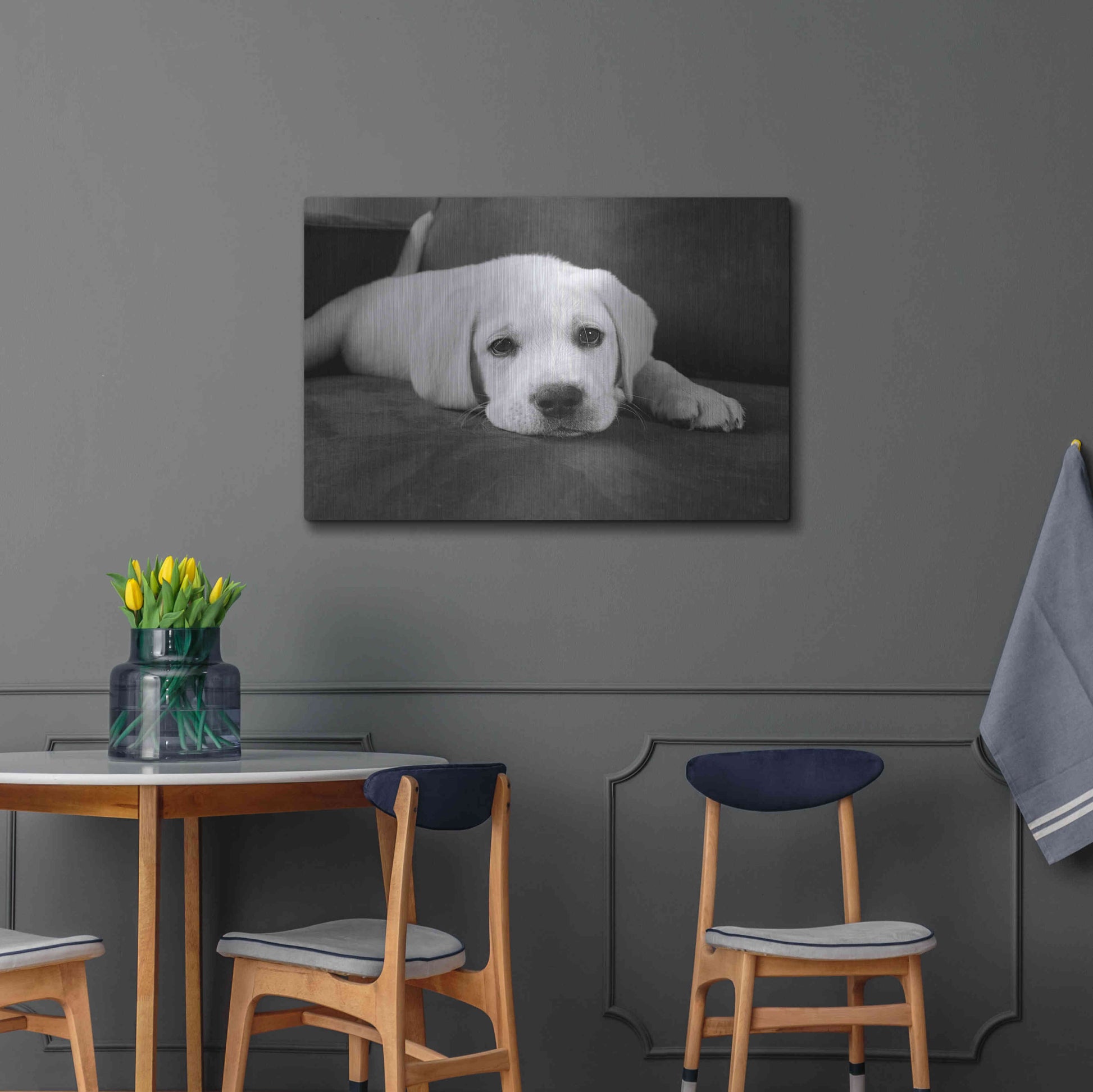 Luxe Metal Art 'Finn' by Kim Levin, Metal Wall Art,36x24