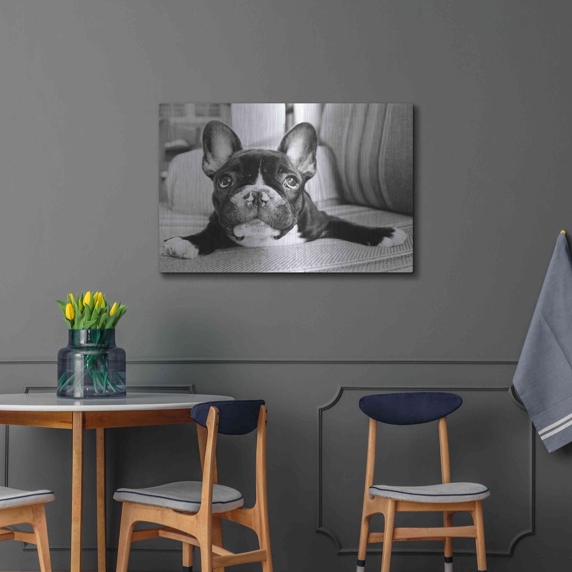 Luxe Metal Art 'Hugo' by Kim Levin, Metal Wall Art,36x24