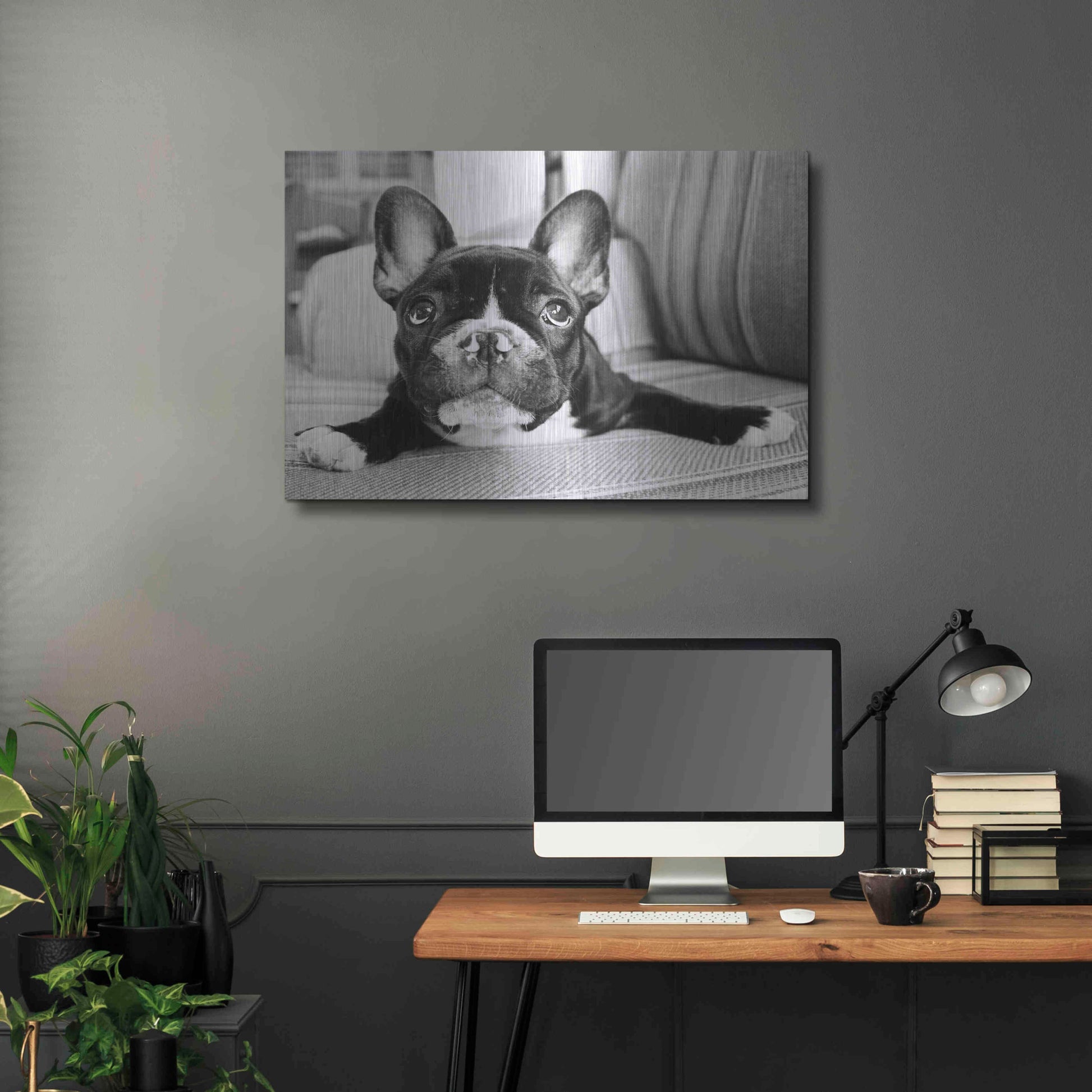 Luxe Metal Art 'Hugo' by Kim Levin, Metal Wall Art,36x24