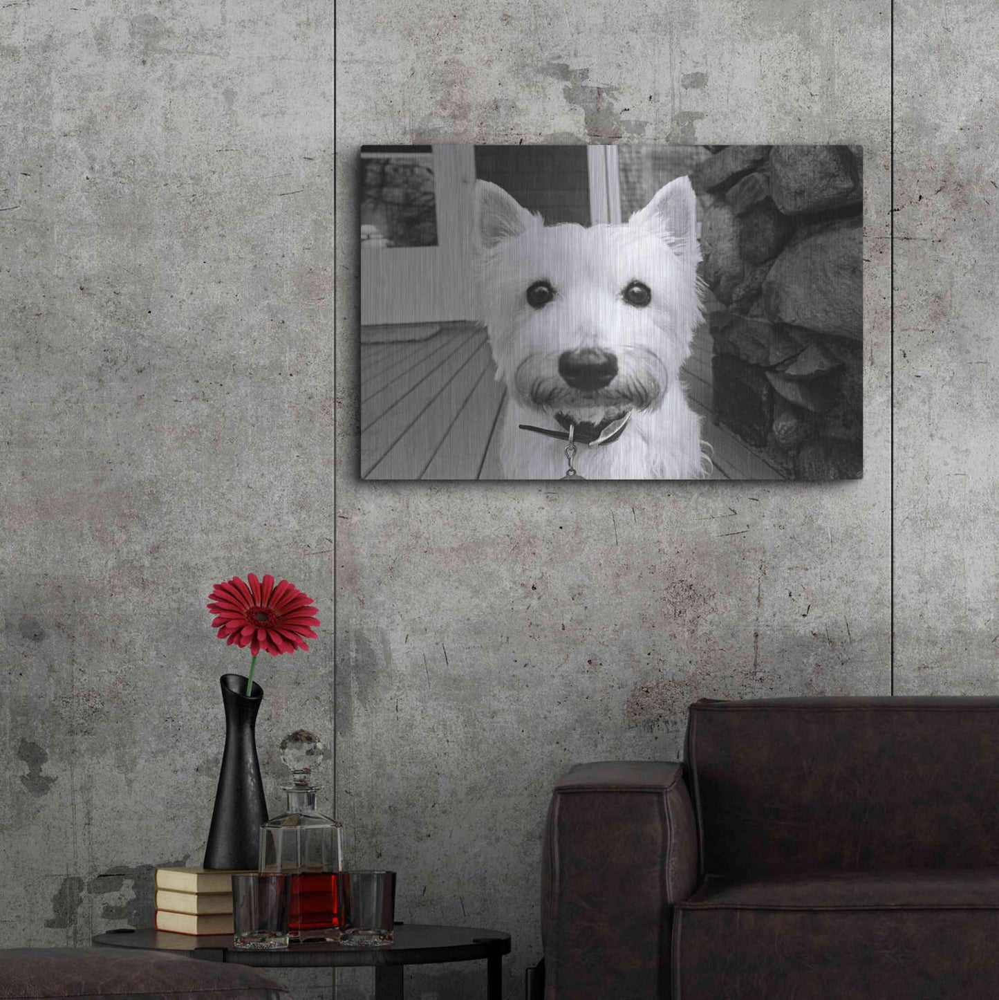 Luxe Metal Art 'Rosie' by Kim Levin, Metal Wall Art,36x24