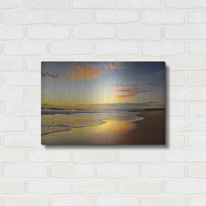 Luxe Metal Art 'Beach Dawn' by Tracie Louise, Metal Wall Art,24x16