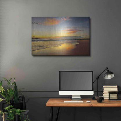 Luxe Metal Art 'Beach Dawn' by Tracie Louise, Metal Wall Art,36x24