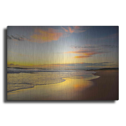 Luxe Metal Art 'Beach Dawn' by Tracie Louise, Metal Wall Art