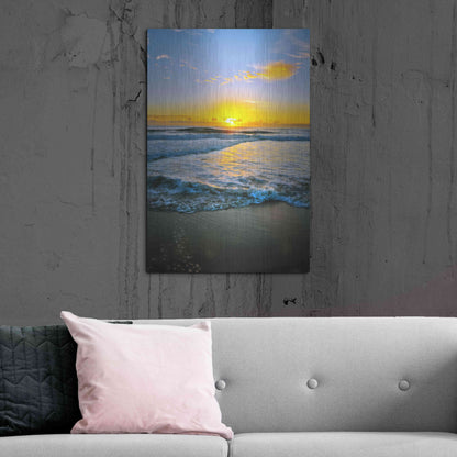 Luxe Metal Art 'Twin Waters Down' by Tracie Louise, Metal Wall Art,24x36