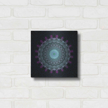 Luxe Metal Art 'Zen Mandala 1' by Cameron Gray, Metal Wall Art,12x12