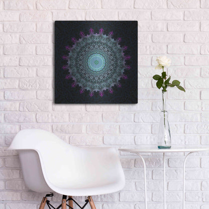 Luxe Metal Art 'Zen Mandala 1' by Cameron Gray, Metal Wall Art,24x24
