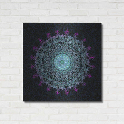 Luxe Metal Art 'Zen Mandala 1' by Cameron Gray, Metal Wall Art,36x36