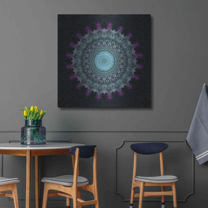 Luxe Metal Art 'Zen Mandala 1' by Cameron Gray, Metal Wall Art,36x36
