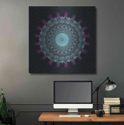 Luxe Metal Art 'Zen Mandala 1' by Cameron Gray, Metal Wall Art,36x36