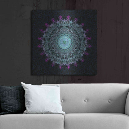 Luxe Metal Art 'Zen Mandala 1' by Cameron Gray, Metal Wall Art,36x36