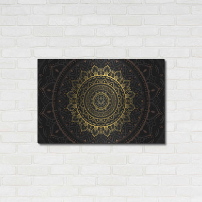 Luxe Metal Art 'Zen Mandala 2' by Cameron Gray, Metal Wall Art,36x24
