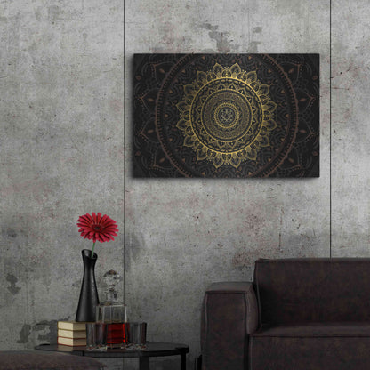 Luxe Metal Art 'Zen Mandala 2' by Cameron Gray, Metal Wall Art,36x24