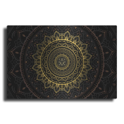 Luxe Metal Art 'Zen Mandala 2' by Cameron Gray, Metal Wall Art
