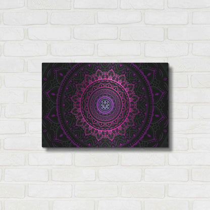 Luxe Metal Art 'Zen Mandala 3' by Cameron Gray, Metal Wall Art,24x16
