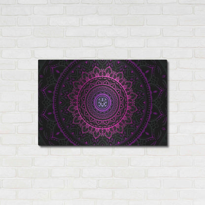 Luxe Metal Art 'Zen Mandala 3' by Cameron Gray, Metal Wall Art,36x24