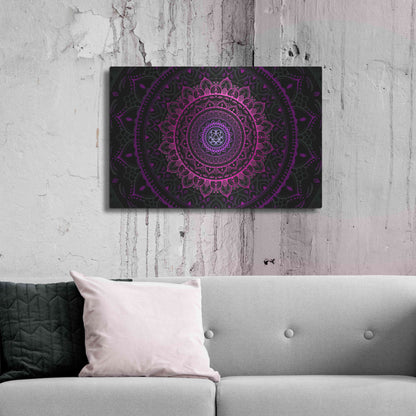 Luxe Metal Art 'Zen Mandala 3' by Cameron Gray, Metal Wall Art,36x24