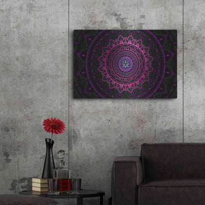 Luxe Metal Art 'Zen Mandala 3' by Cameron Gray, Metal Wall Art,36x24