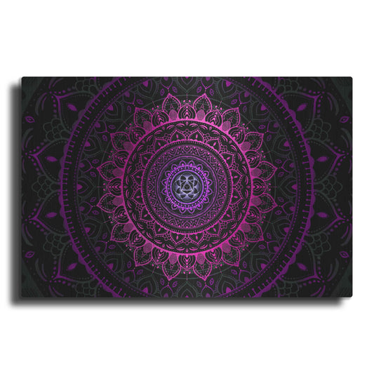 Luxe Metal Art 'Zen Mandala 3' by Cameron Gray, Metal Wall Art