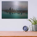 'Cloudy Winter in Chicago Crop' by Luxe Portfolio – Metal Wall Art, 16x12 room view