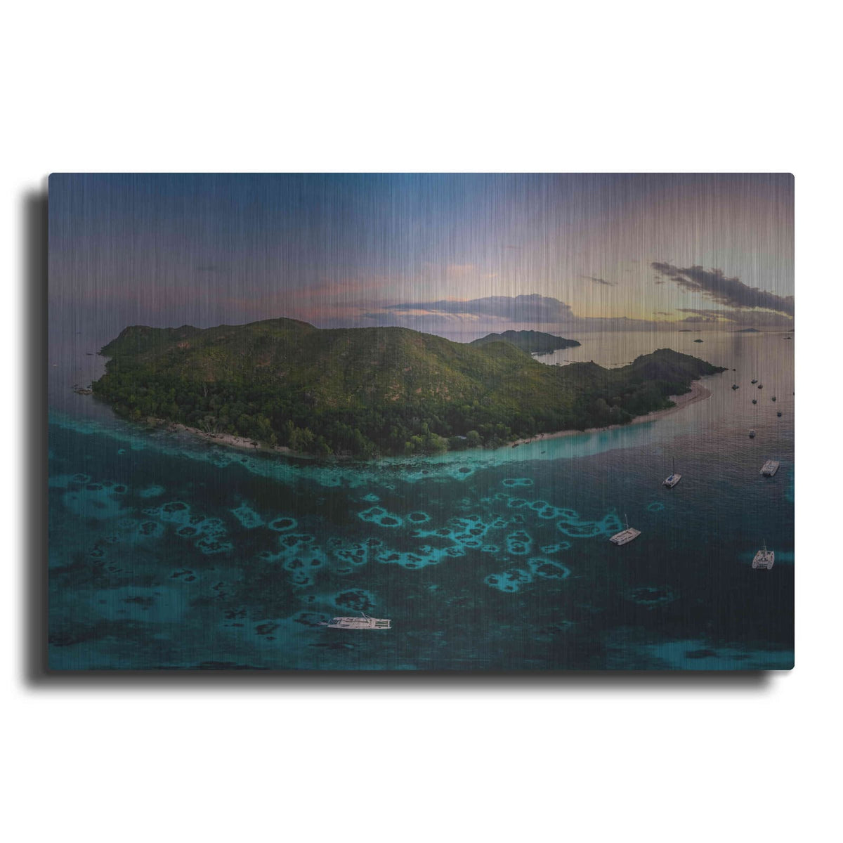 'Curieuse Island Seychelles Crop' by Luxe Portfolio – Metal Wall Art