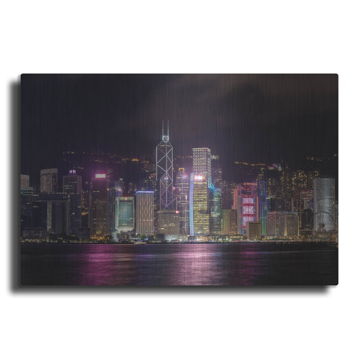 'Good Night Hong Kong Crop' by Luxe Portfolio – Metal Wall Art
