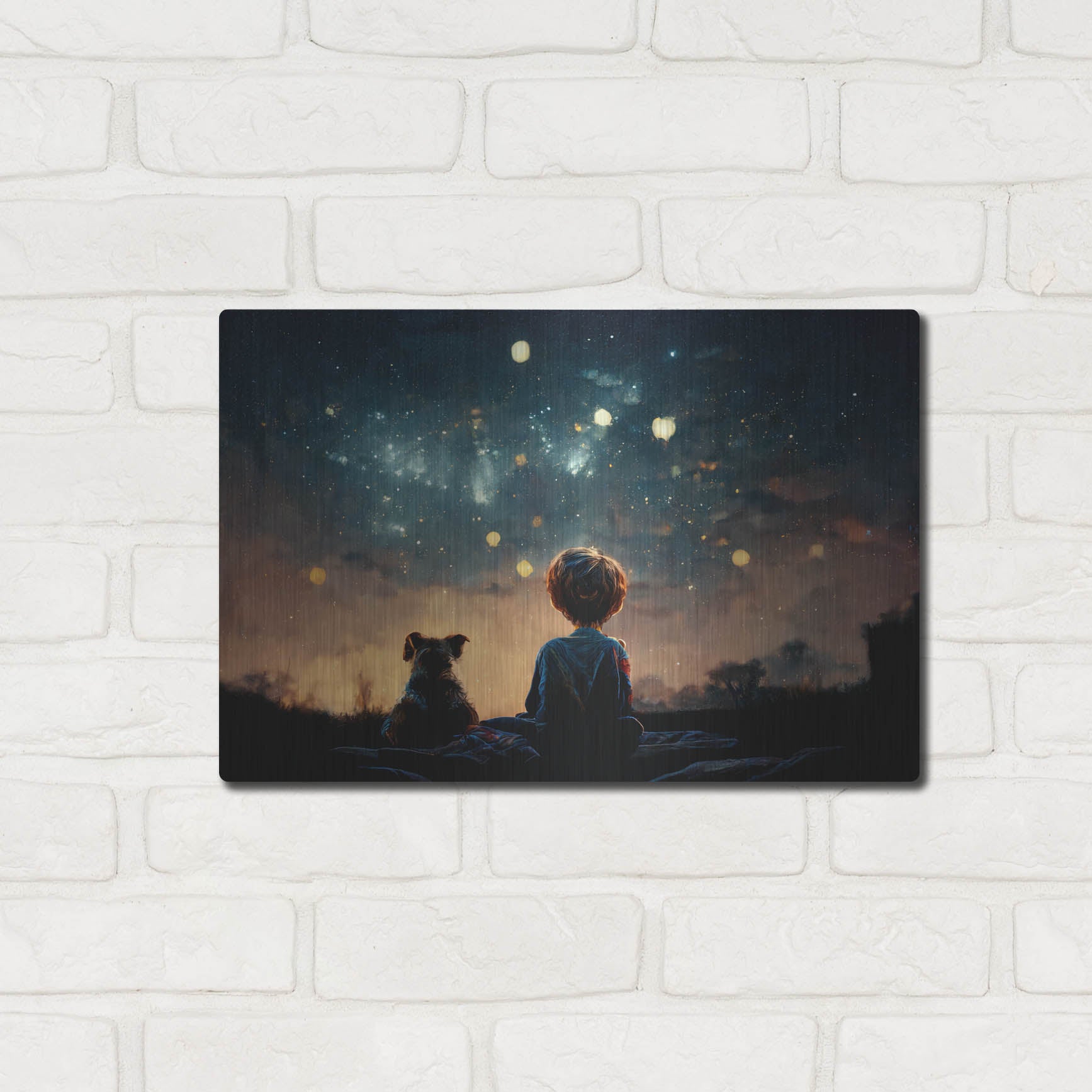 Luxe Metal Art 'Dreaming Big' by Luxe Portfolio, Metal Wall Art,16x12