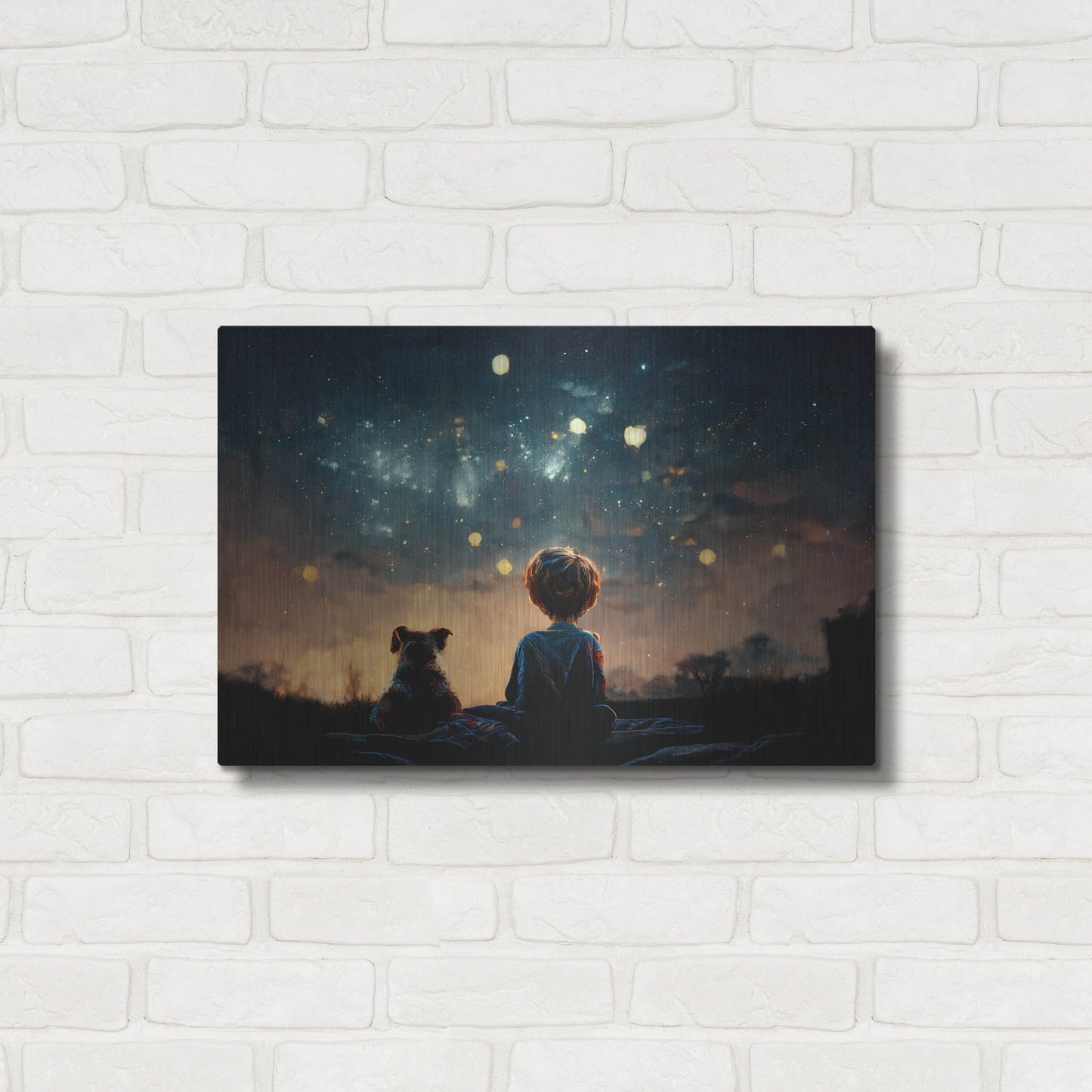 Luxe Metal Art 'Dreaming Big' by Luxe Portfolio, Metal Wall Art,24x16