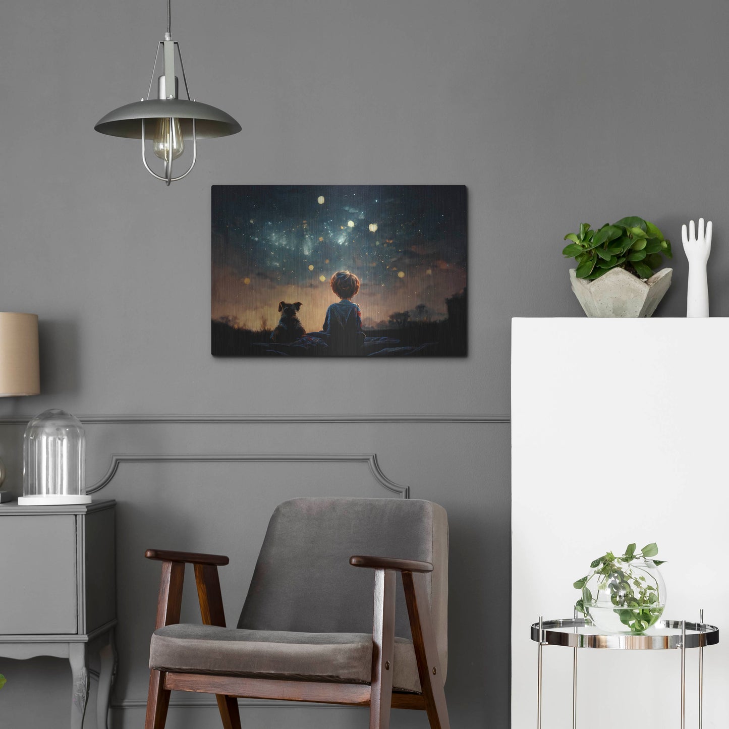 Luxe Metal Art 'Dreaming Big' by Luxe Portfolio, Metal Wall Art,24x16