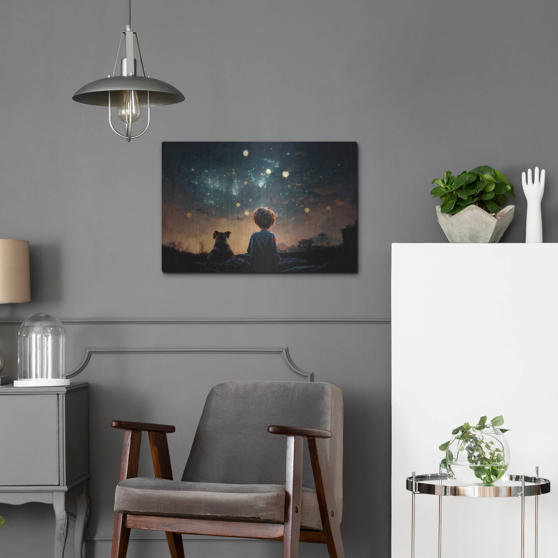 Luxe Metal Art 'Dreaming Big' by Luxe Portfolio, Metal Wall Art,24x16