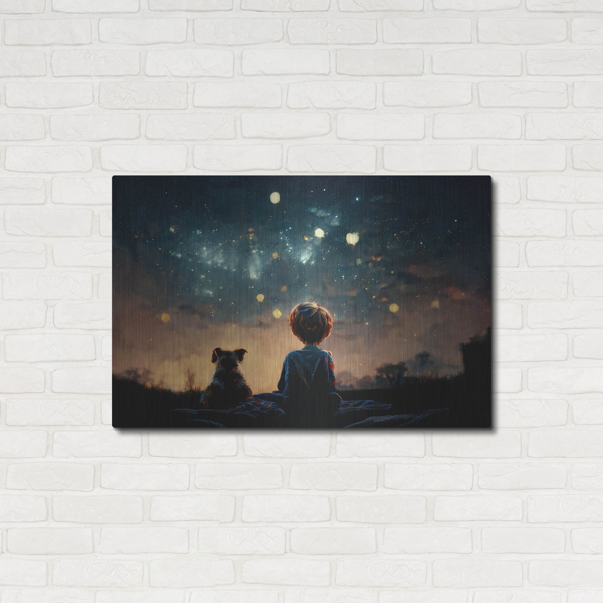 Luxe Metal Art 'Dreaming Big' by Luxe Portfolio, Metal Wall Art,36x24