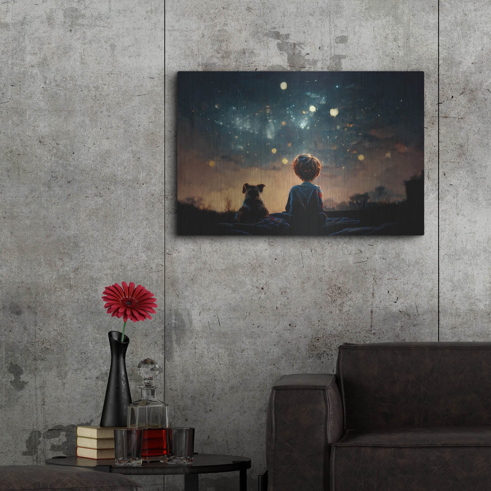 Luxe Metal Art 'Dreaming Big' by Luxe Portfolio, Metal Wall Art,36x24