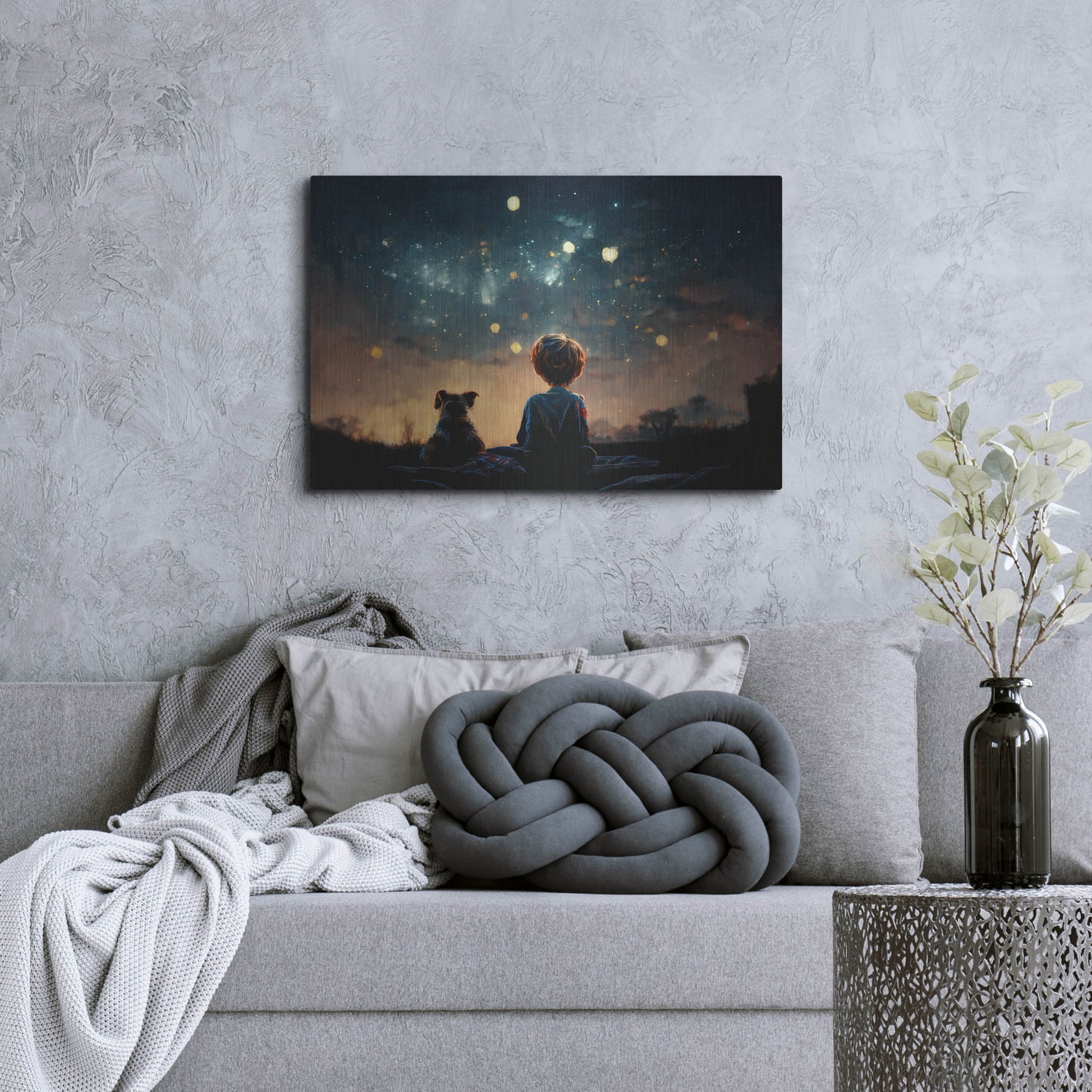 Luxe Metal Art 'Dreaming Big' by Luxe Portfolio, Metal Wall Art,36x24