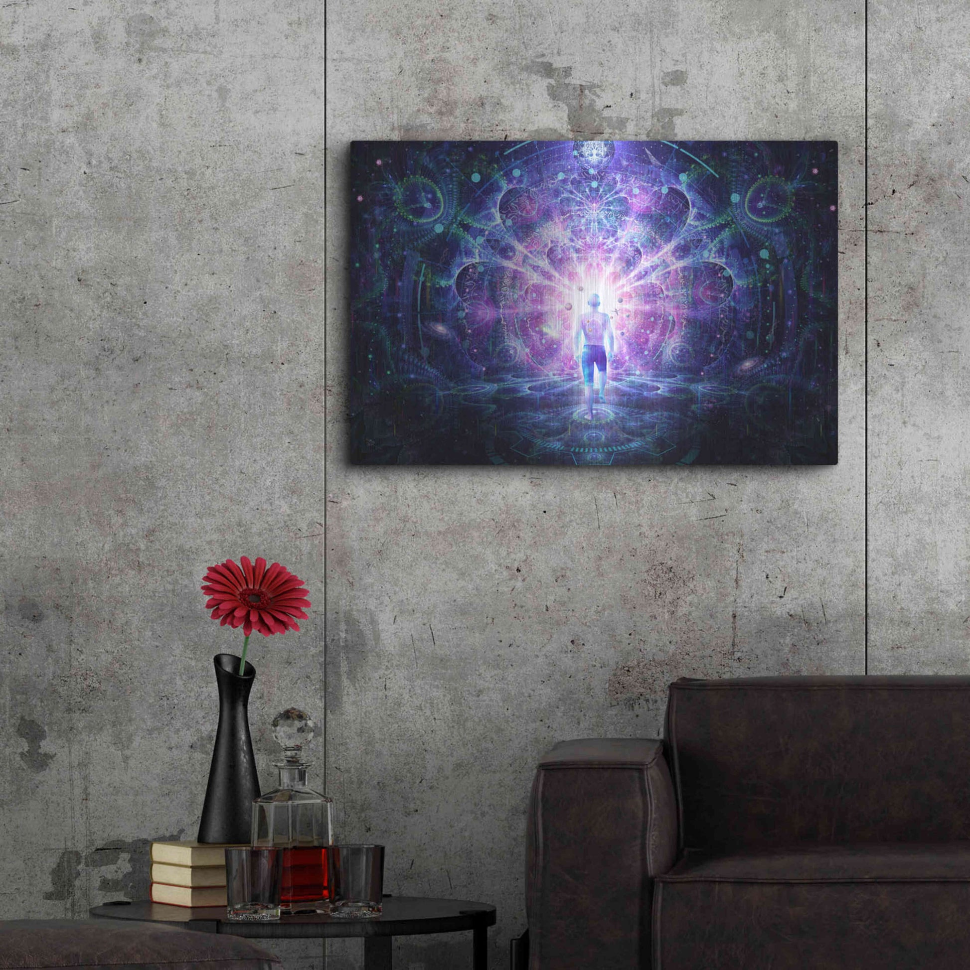 Luxe Metal Art 'Conscious Self' by Cameron Gray, Metal Wall Art,36x24