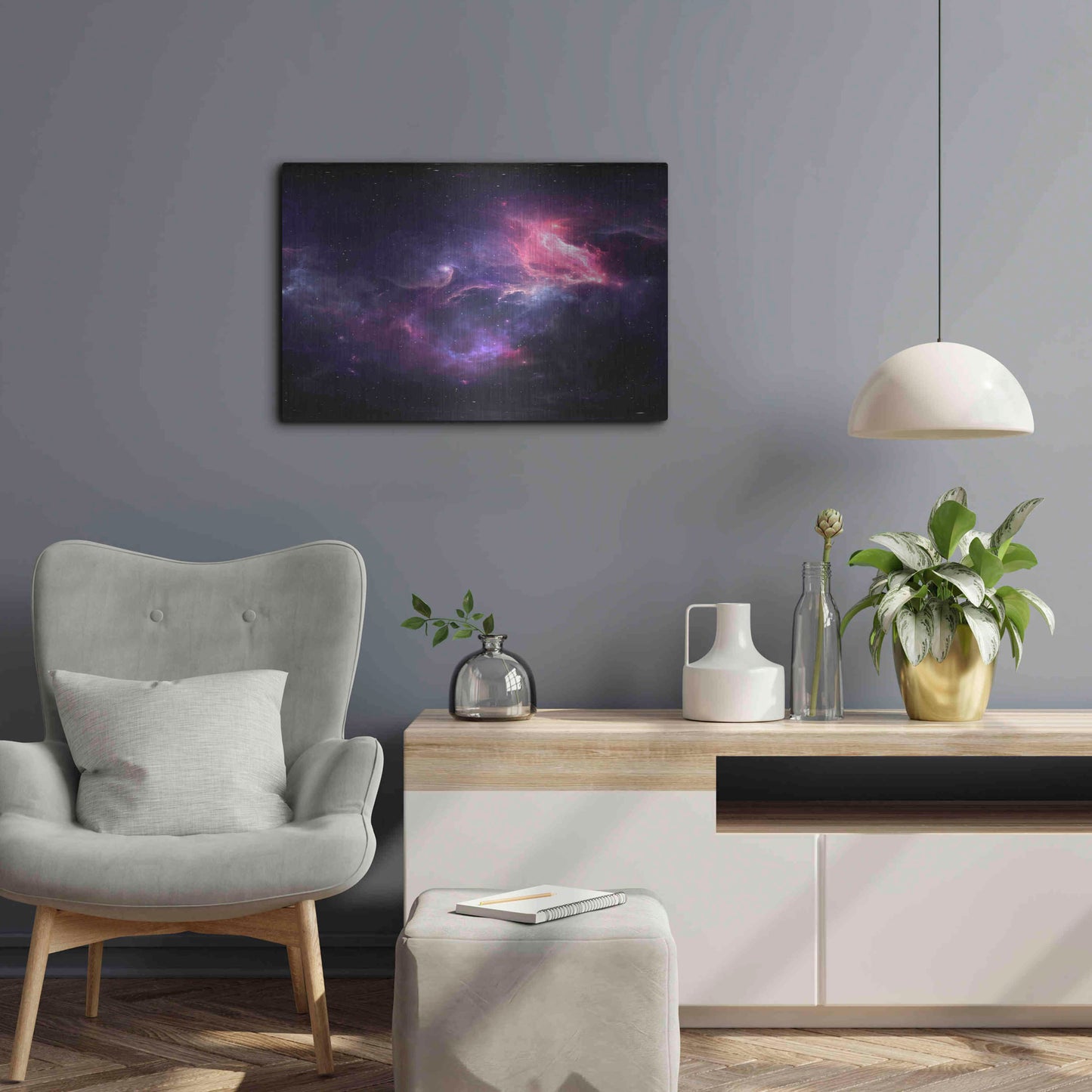 Luxe Metal Art 'Sublime Space Crop' by Luxe Portfolio, Metal Wall Art,24x16