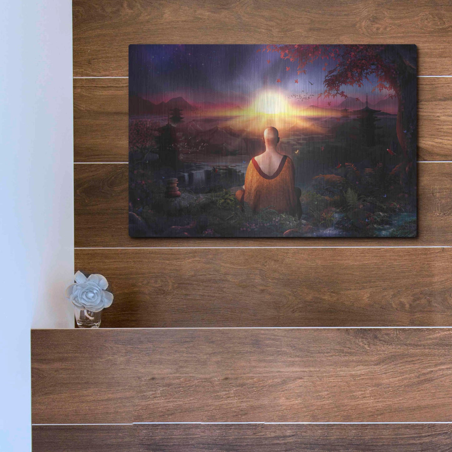 Luxe Metal Art 'A Magical Existence' by Cameron Gray, Metal Wall Art,16x12