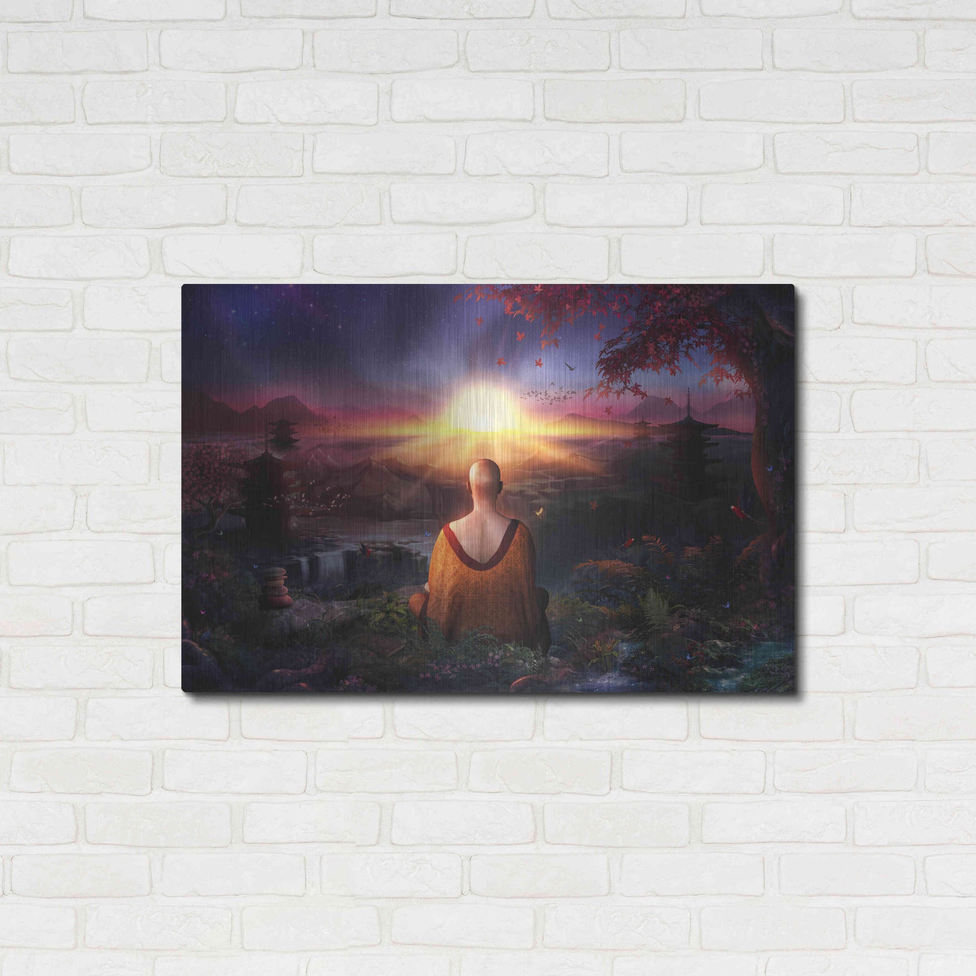 Luxe Metal Art 'A Magical Existence' by Cameron Gray, Metal Wall Art,36x24