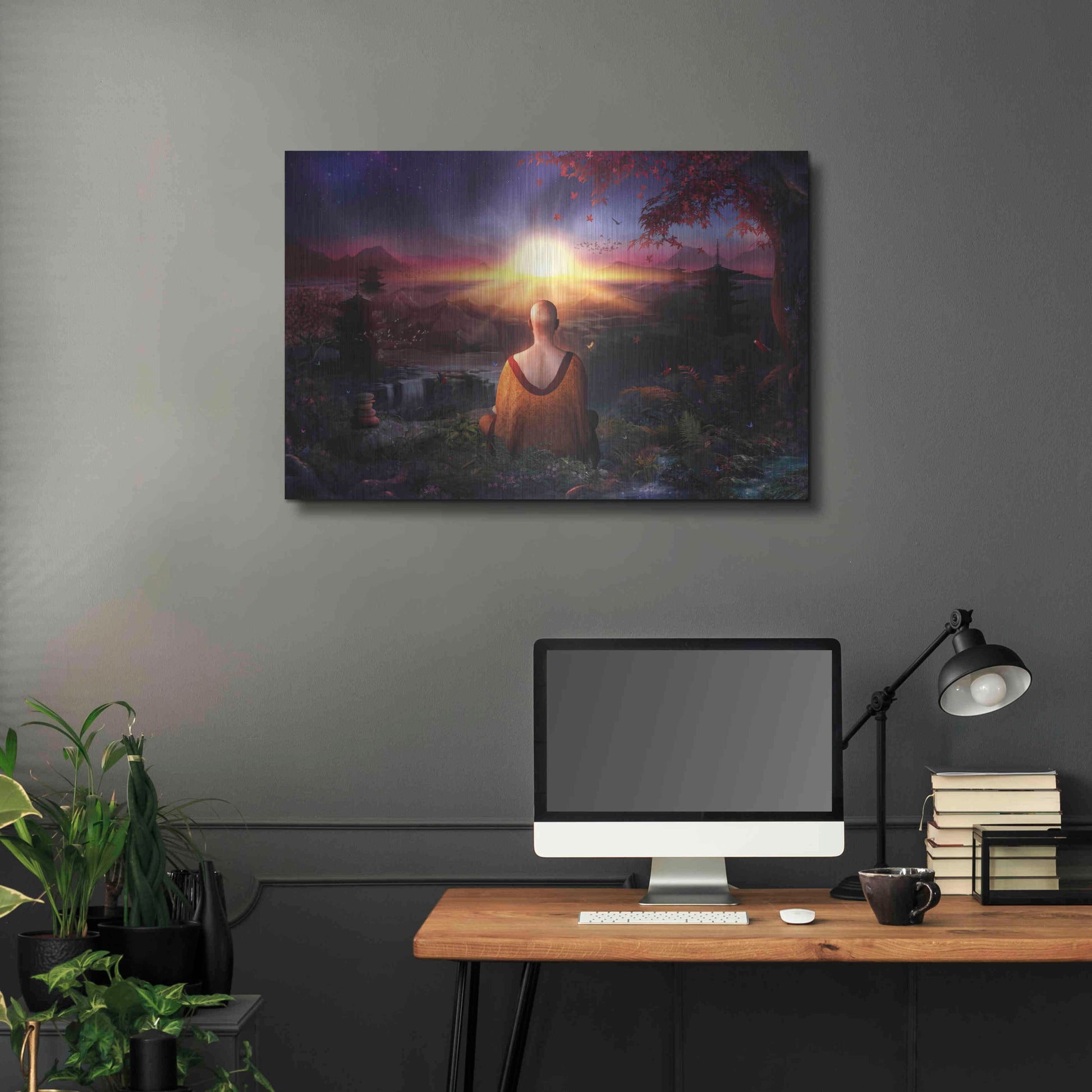 Luxe Metal Art 'A Magical Existence' by Cameron Gray, Metal Wall Art,36x24