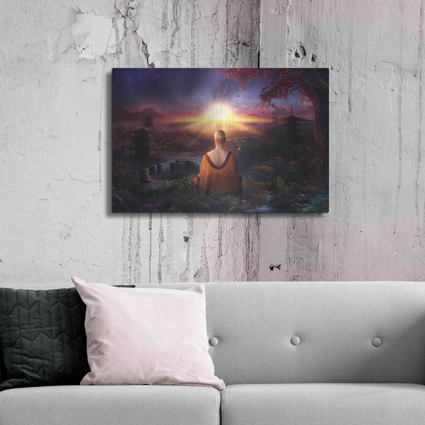 Luxe Metal Art 'A Magical Existence' by Cameron Gray, Metal Wall Art,36x24