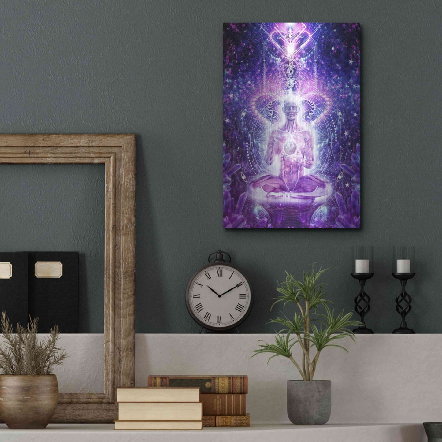 Luxe Metal Art 'Balanced Self' by Cameron Gray, Metal Wall Art,12x16